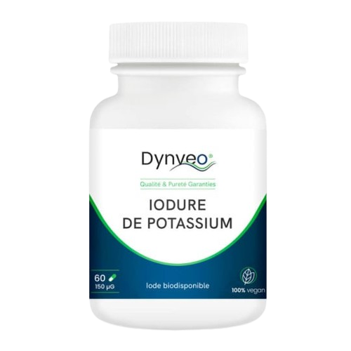 Iodure-de-potassium.png IODURE DE POTASSIUM Format 60 Gélules Thyroïde, Ménaupose, Fonctions cognitives – Image 1