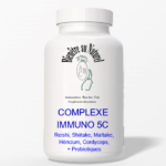 COMPLEXE IMMUNO 5C    Renforce le système immunitaire   - S'associe au traitement des dérèglements cellulaires