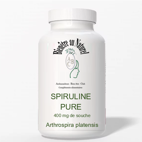 SPIRULINE PURE SPIRULINE PURE Algue magique, prisée pour ses valeurs nutritives - 90 comprimés - Cure de 1 mois – Image 1