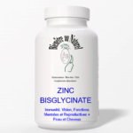 ZINC BISGLYCINATE Immunité, vision, fonctions mentales et reproductives + peau & cheveux - 60 gélules, cure de 1 mois