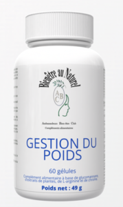GESTION du POIDS - Konjac, Guarana, Kola, Chrome - 60 gélules pour 1 cure d'1 mois -