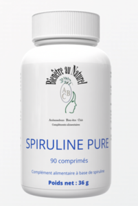 SPIRULINE PURE Algue magique, prisée pour ses valeurs nutritives - 90 comprimés - Cure de 1 mois