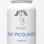 ZINC PICOLINATE -  Immunité, Vision, Fonctions Mentales et Reproductives + Peau et  Cheveux - 60 gélules, cure de 1 mois