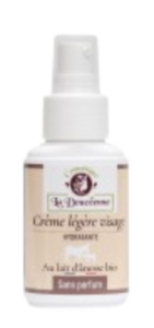 CRÈME LÉGÈRE VISAGE au Lait D’ÂNESSE BIO - Toute la famille - 50 ml