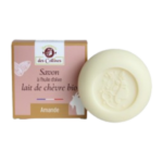 SAVON  au Lait de CHÈVRE BIO + Parfum AMANDE -  Toute la famille -  100 g