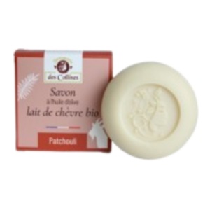 SAVON au Lait de CHÈVRE BIO + Parfum PATCHOULI - Toute la famille - 100 g