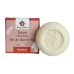 SAVON  au Lait de CHÈVRE BIO + Parfum PATCHOULI -  Toute la famille -  100 g