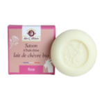 Savon au Lait D’ÂNESSE BIO  +   Parfum Rose  - Tous types de peaux  -  100 g