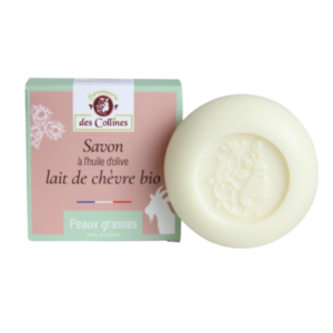 SAVON au Lait de CHÈVRE BIO + Huile de NOISETTES - PEAUX GRASSES - Sans parfum - Toute la famille - 100 g SAVON au Lait de CHÈVRE BIO + Huile de NOISETTES - PEAUX GRASSES - Sans parfum - Toute la famille - 100 g