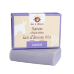 Savon au Lait D’ÂNESSE BIO  +   Parfum Lavande  - Tous types de peaux  -  100 g