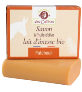 Savon au Lait D’ÂNESSE BIO + Parfum PATCHOULI - Tous types de peaux - 100 g