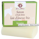 Savon au Lait D’ÂNESSE BIO  +   Parfum VERVEINE  - Tous types de peaux  -  100 g