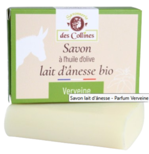 Savon au Lait D’ÂNESSE BIO + Parfum VERVEINE - Tous types de peaux - 100 g