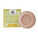 LAVANT 3 EN 1 au Lait de Chèvre Bio  -  Parfum MOMOÏ - Corps, Visage et Cheveux  -  Touts types de peaux   100g